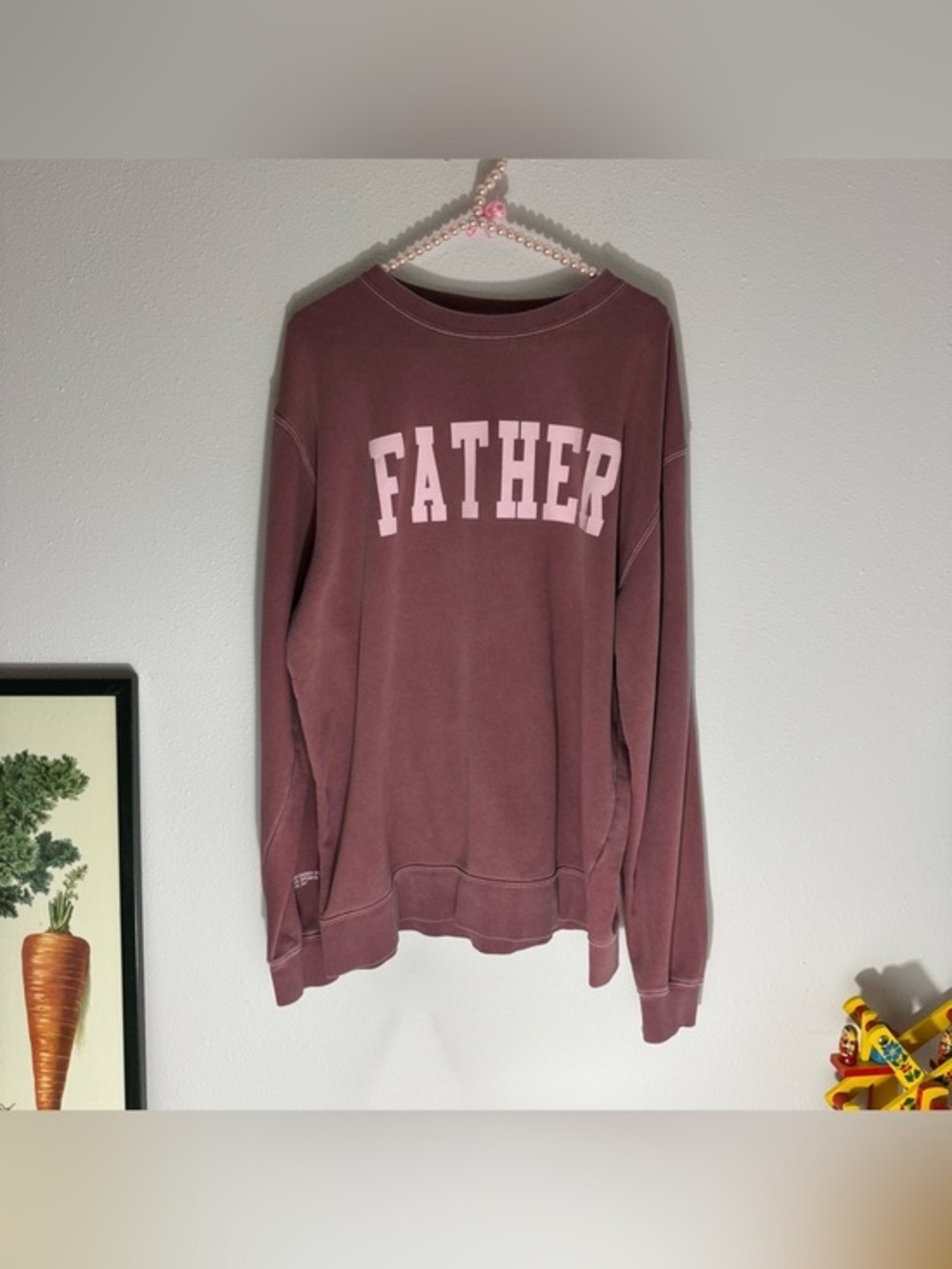 Rose pink Call Her Daddy ‘Father’ long sleeved professional tee size Large